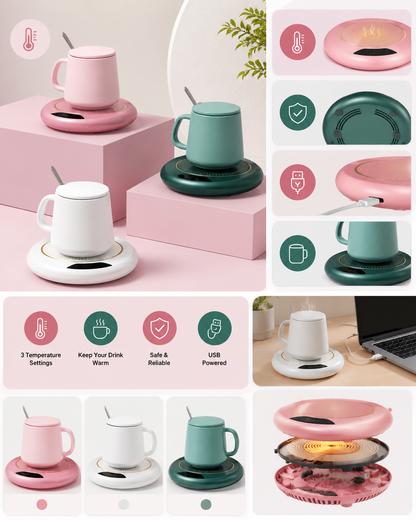 Warm Mug 'No more cold cups'